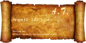 Angeli Tícia névjegykártya